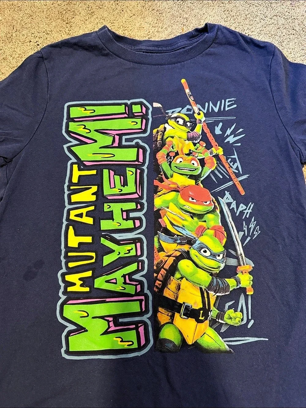 Old Navy Teenage Mutant Ninja Turtles Graphic Tee Blue Girls Medium